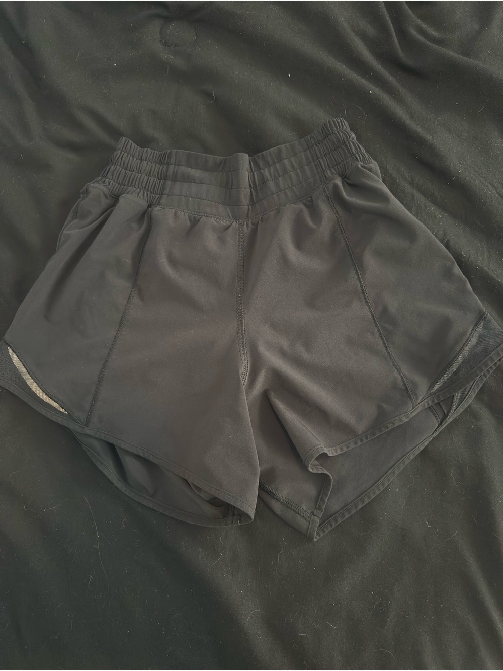 lululemon Hotty Hot Black Performance Run Shorts